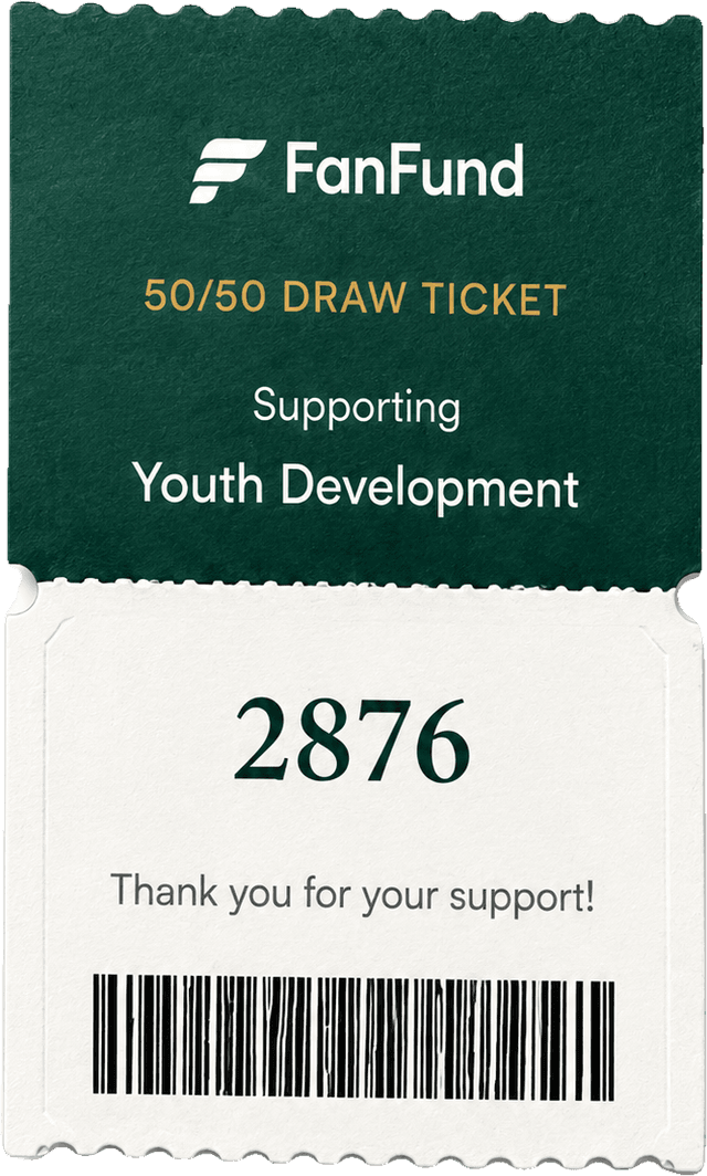 50/50 draw ticket